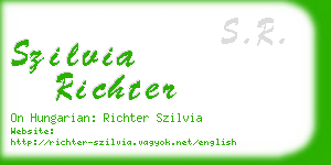 szilvia richter business card